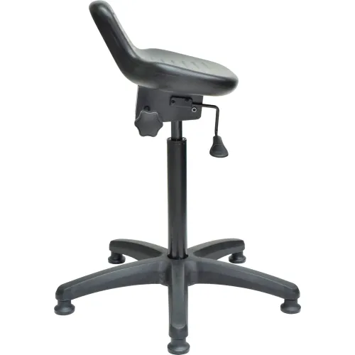 Interion  Ergonomic Standing Stool, 250 Lb. Capacity, Black 571005