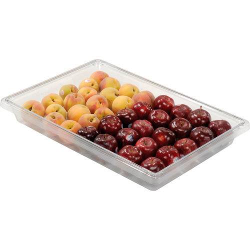 Rubbermaid Clear Plastic Box 5 Gallon 18x26x3-1/2