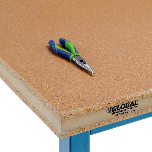 72in W x 30in D x 2-1/4in Thick, Shop Top Safety Edge Workbench Top
