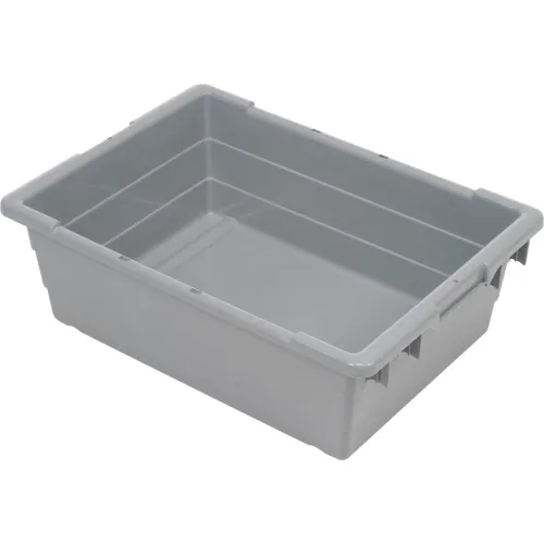 Quantum Cross Stack Nest Tub TUB24178 233/4 x 171/4 x 8 Gray Pkg