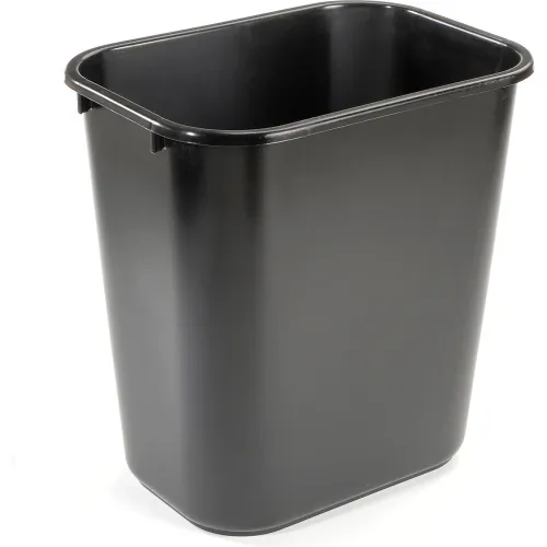 7 Gallon Rubbermaid Plastic Wastebasket - Black FG295600BLA | Bulk
