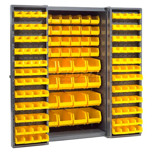 XL Bin Storage Cabinet, 159 small, 40 large, 1525 lb capacity, 72 x 24 x 72  in. - 66-BBS-241