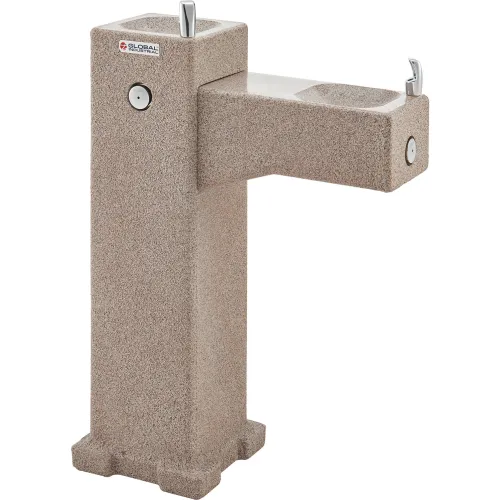 Global Industrial™ Outdoor Bi-Level Drinking Fountain w/ Filter