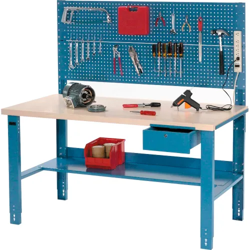 Global Industrial™ Complete Industrial Workbench With Plastic Laminate ...