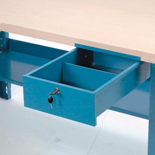 Optional Steel Bench Drawer with Lock