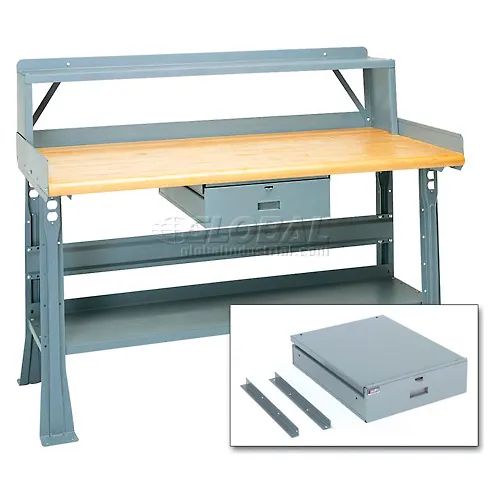 Global Industrial Standard Workbench Drawer, Gray, 5-3/8H 606964