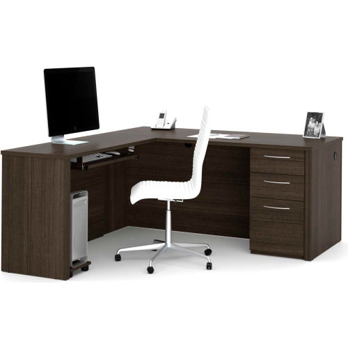 corner desk with keyboard drawer