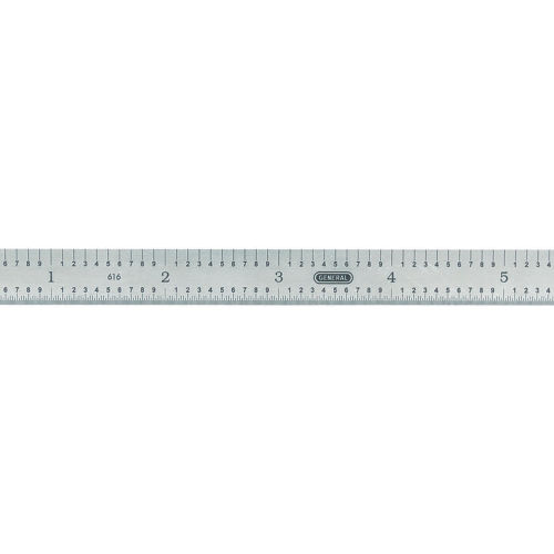 General Tools Precision 6" Flexible Stainless Steel Ruler, 5R Graduations