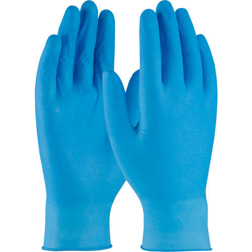 PosiShield&#8482; 2910 Industrial Grade Nitrile Disposable Gloves, Powder-Free, Blue, M, 100/Box
