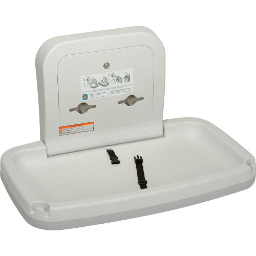 Koala Kare® Horizontal Baby Changing Table - White Granite