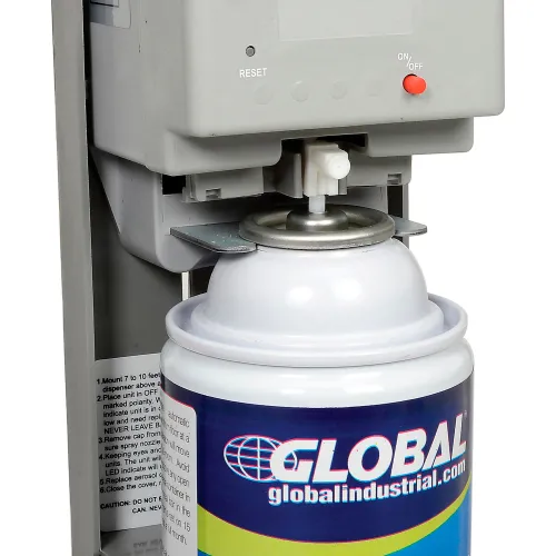 Global Industrial Automatic Air Freshener Refills w/ Free Dispenser - 12 Refills, Mountain Air