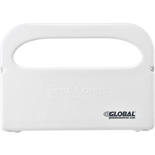 Global™ Plastic Toilet Seat Cover Dispenser 16 W x 2-1/5 D x 11 H - White