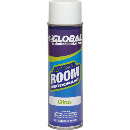 Global Industrial™ Air Freshener, Citrus 15 oz. Can, 12 Refills/Case