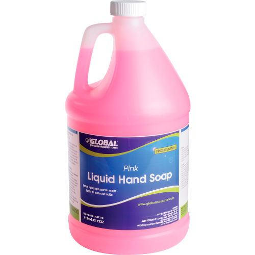 Global Industrial™ Liquid Hand Soap, Pink - Case Of Four 1 Gallon Bottles