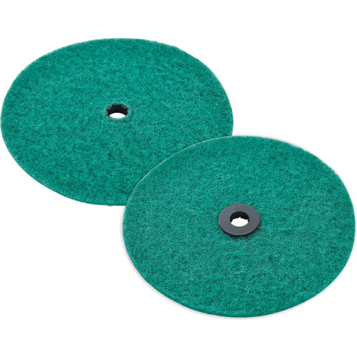 Replacement Scrubbing Pads for Mini Floor Scrubber, 2 Pack