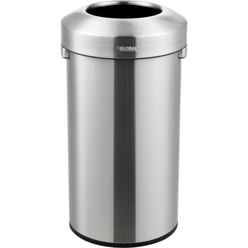 Global Industrial™ Stainless Steel Round Open Top Receptacle - 16 Gallon
																			