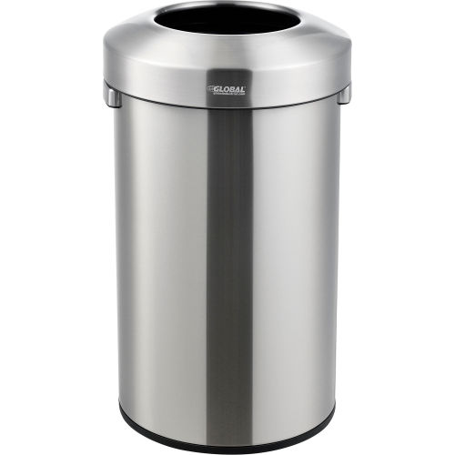 Global Industrial™ Stainless Steel Round Open Top Receptacle - 21 Gallon
																			