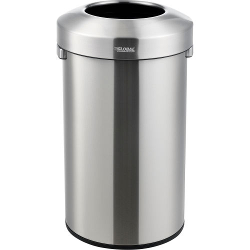 Global Industrial™ Stainless Steel Round Open Top Receptacle - 21 Gallon