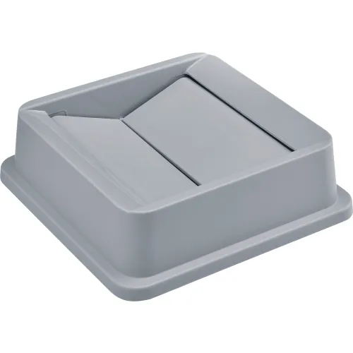 Global Industrial™ Square Plastic Trash Container Swing Lid - 35