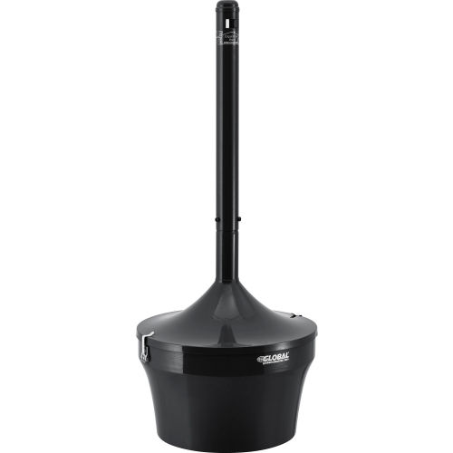 Global Industrial™ Steel Outdoor Ashtray - Black, 4-1/2 Gallon