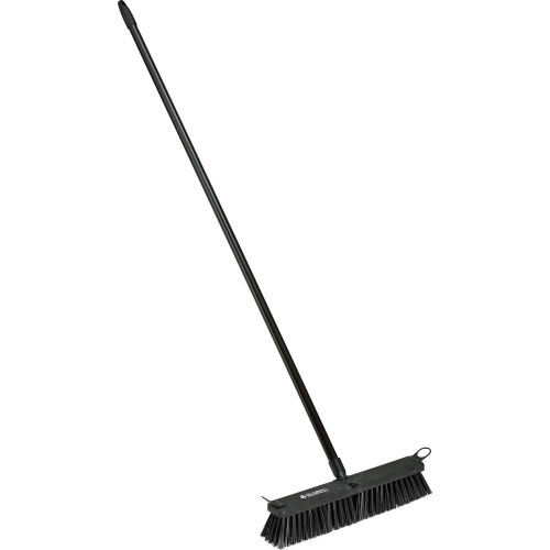 Global Industrial™ 18in Push Broom w/ Plastic Block & Steel Handle - Rough Sweep
																			