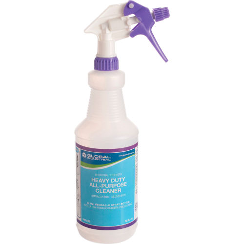 Global Industrial Heavy Duty All-Purpose Cleaner Trigger Spray Bottles Empty - 12 Bottles/Case