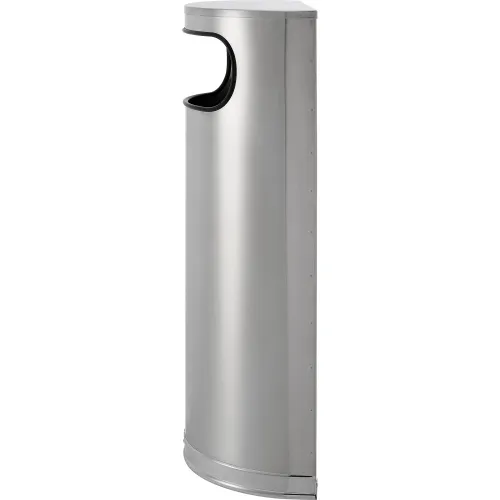 Side-Entry Trash Can - 9 Gallon, Stainless Steel