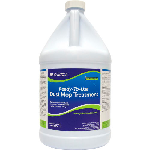 Global Industrial™ Dust Mop Treatment, RTU - Case of 4 Gallon Bottles