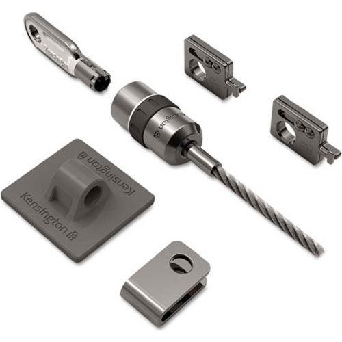 Kensington® 64615 Desktop PC & Peripherals Lock Kit with 8 ft. Cable, Black/Gray