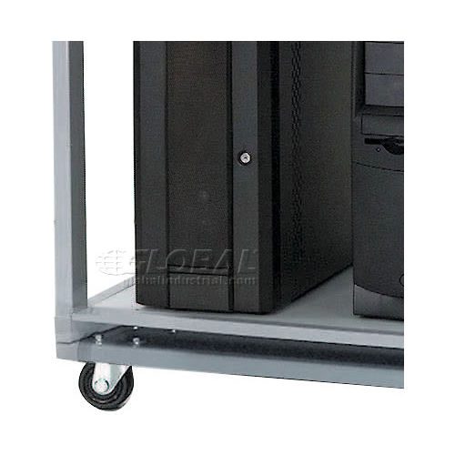 Caster Base on Heavy Duty LAN Workstation