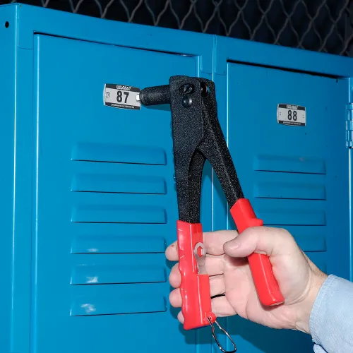 Global Industrial™ 652095 Locker Number Plate Kit w/ Rivet Gun