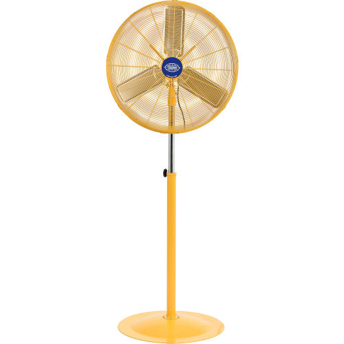 Deluxe Oscillating Pedestal Fan 30 Inch Diameter - Safety Yellow