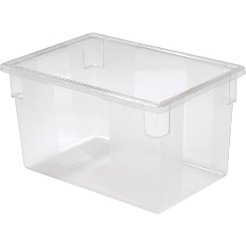 Rubbermaid 3301-00 Clear Plastic Box 21.5 Gallon 18 x 26 x 15 - Pkg Qty 6