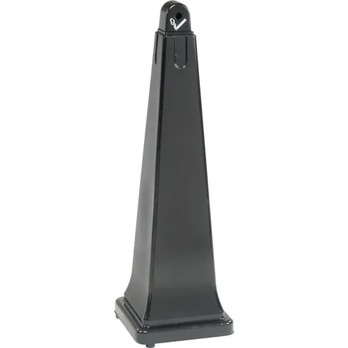 Rubbermaid Commercial Black GroundsKeeper Cigarette Waste Collector