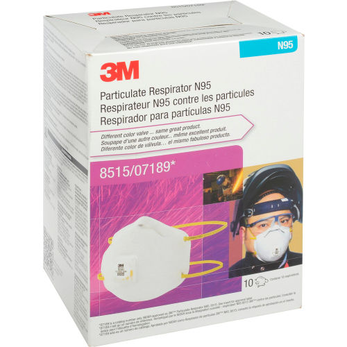3M 8515 N95 Particulate Welding Respirator, 10/Box