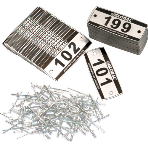 Number Plate Kit - Pkg Of 199 Numbered 101-299