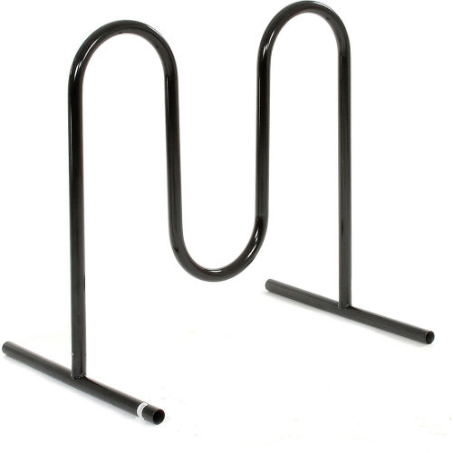 Global Industrial™ Wave Bike Rack, 5-Bike Capacity, Free Standing, Black