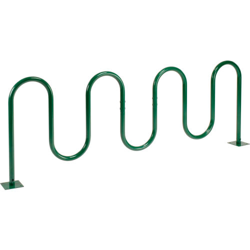 9 Bike Wave Green Flange Mount