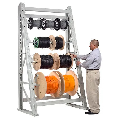 Rack-A-Tiers Cable Reel Holder, Cable Spool Stand and Wire Dispenser 