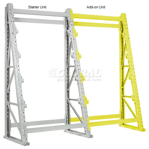 Global Industrial Reel Rack Starter Unit 48W x 24D x 96H, Gray
