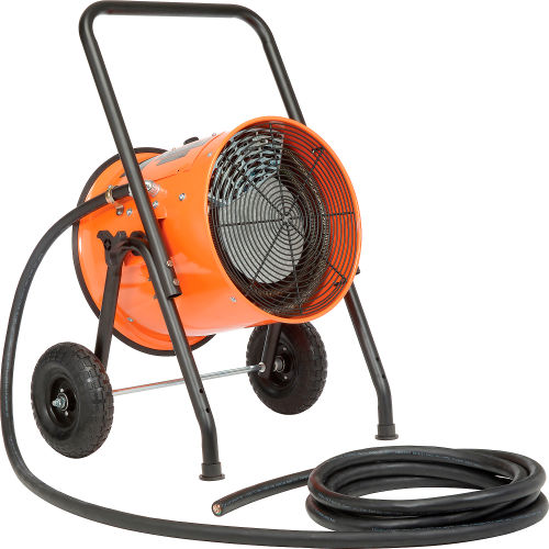 Salamander Heater – Portable Electric - 240V 15 KW 1 Phase With 25'L Power Cord