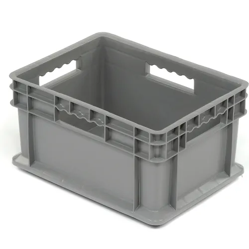 ORBIS Royal Blue Straight Wall Storage Container With Lid (NSO1207-5) - Stackable, HDPE, USA Made