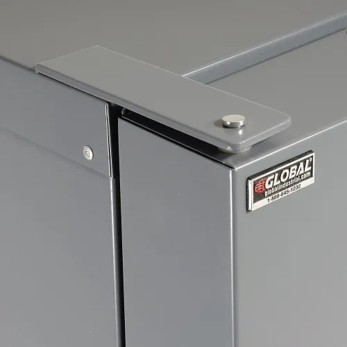 Global Industrial™ Bin Cabinet Deep Door, 96 YL Bins, Shelves, 16 Ga  Assembled Cabinet 38x24x72