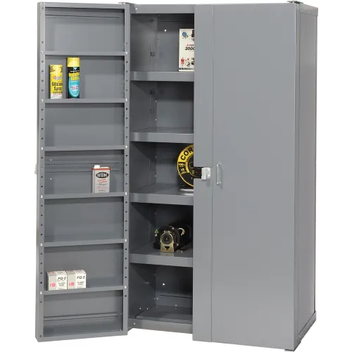 Global Industrial™ Bin Cabinet Deep Door 96 YL Bin, Shelves, 16 Ga  Unassembled Cabinet 38x24x72