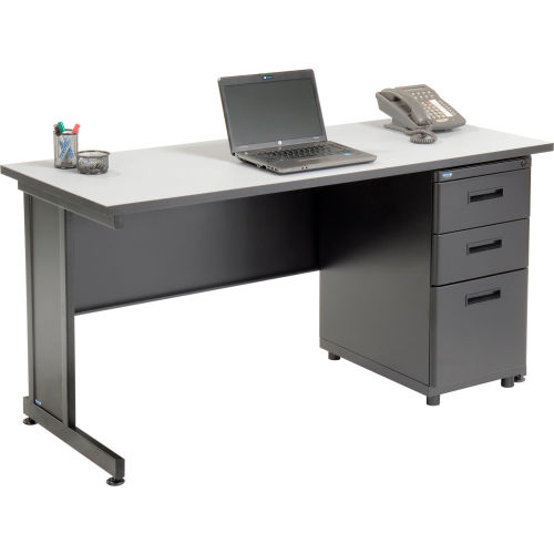 office desk with 3 drawers