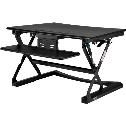 Interion® Height Adjustable Sit Stand Desk - Retractable Keyboard