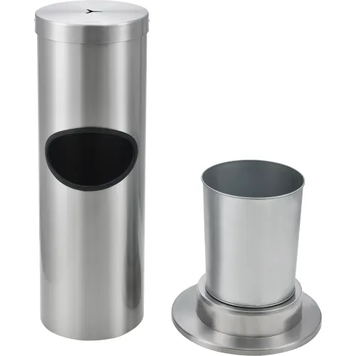 Black Floor Stand Stainless Steel Wipes Dispenser