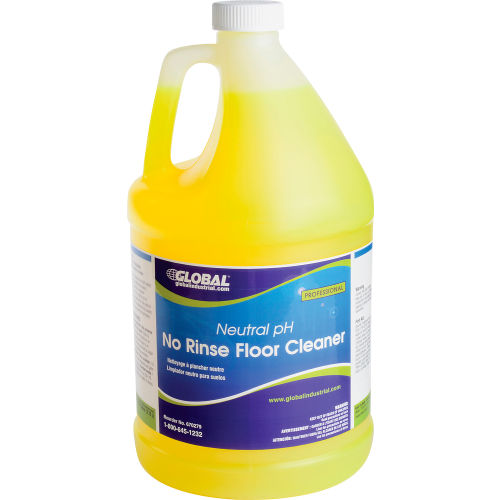 Global Industrial™ Neutral pH No Rinse Floor Cleaner - Case Of Four 1 Gallon Bottles