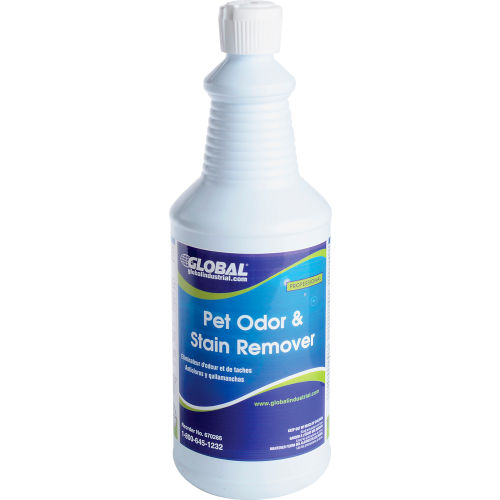 Global Industrial™ Pet Odor & Stain Remover - Case Of Twelve 1 Quart Bottles
