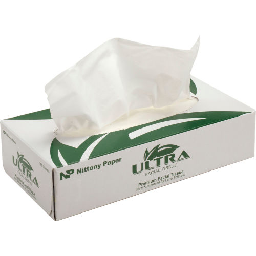 Ultra® Facial Tissue Flat Box - 100 Sheets/Box, 30 Boxes/Case